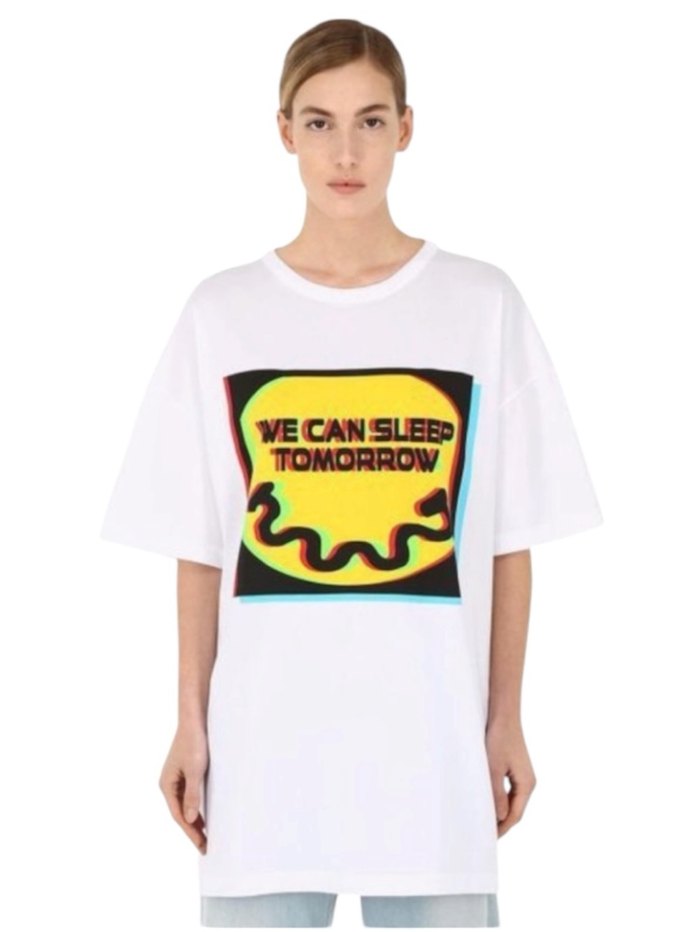 Maison Margiela SS19 "We Can Sleep Tomorrow" Oversized Cotton Jersey